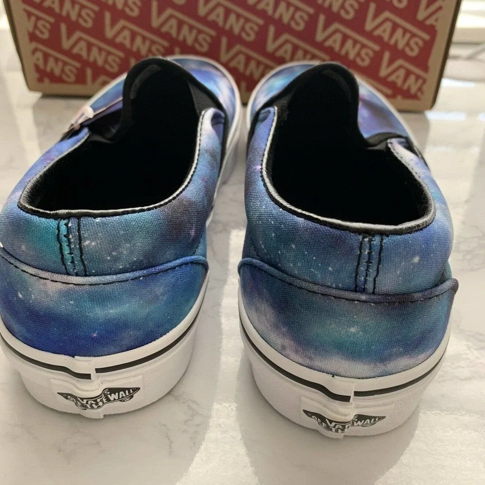 VANS Women’s NIB Classic Slip On Shoes Galaxy Blue - Picture 6 of 10